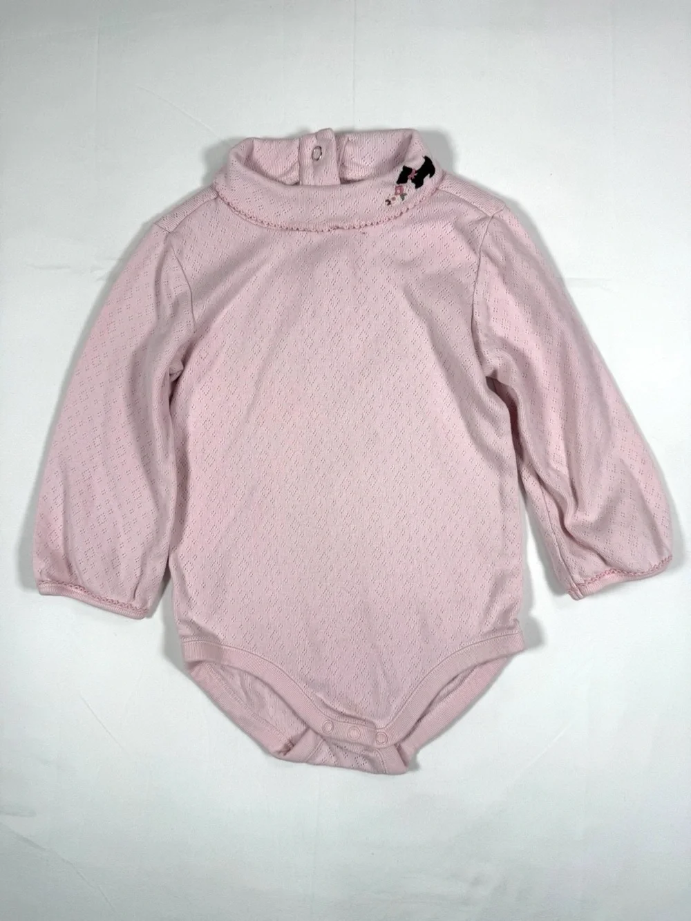 VINTAGE GYMBOREE 2006 Baby Girls‎ Pointelle Turtleneck Bodysuit 18–24M Cotton